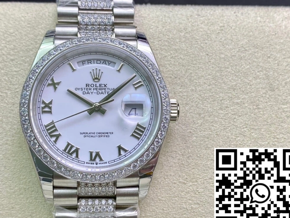 Bezel M128349RBR-0026 Factory Rolex Diamond-Set EW Day Date 0428